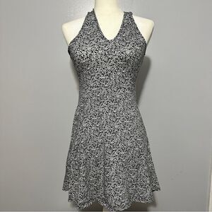 Aeropostale black-and-white floral halter dress. Size SP